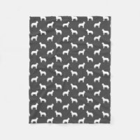 Australian Cattle Dog Silhouettes Pattern Grey