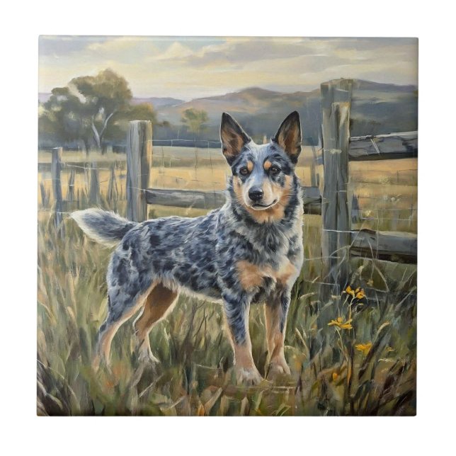 Australian Cattle Dog Tile (Front)