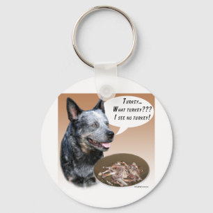 Australian Cattle Dog Turkey Keychain