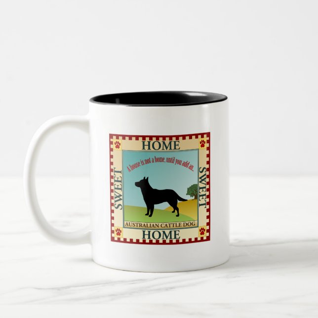 Australian Cattle Dog Two-Tone Coffee Mug (Left)