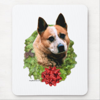 Australian Cattle Dog Wreath Mouse Pad