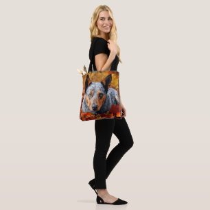 Australian Cattle in Autumn Leaves Fall Inspire Tote Bag