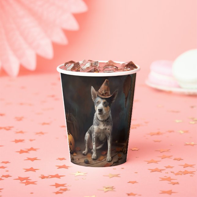 Australian Cattle Pumpkins Halloween Scary Paper Cups (Insitu)