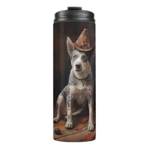 Australian Cattle Pumpkins Halloween Scary Thermal Tumbler