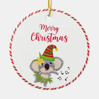 Australian Christmas Cute Dancing Koala Ornament