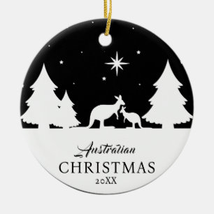 Australian Christmas Kangaroo Ornament 