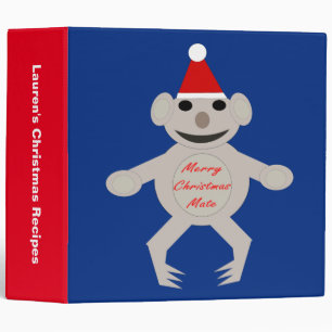 Australian Christmas Koala Be Custom Recipe Binder