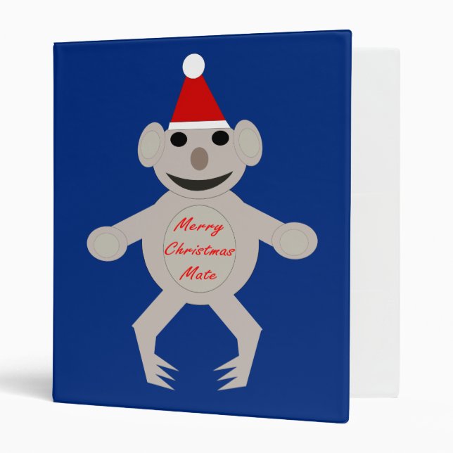 Australian Christmas Koala Bear Binder (Front/Inside)