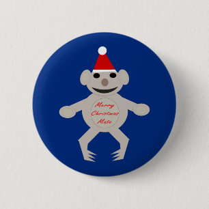 Australian Christmas Koala Bear Button