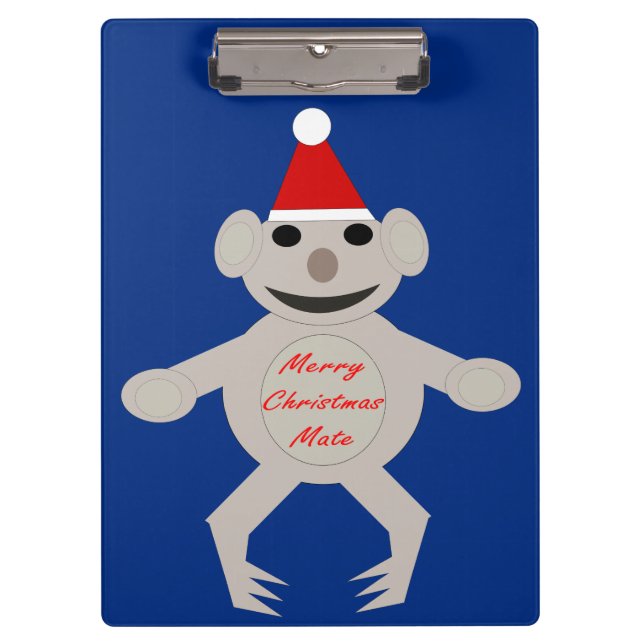 Australian Christmas Koala Bear Clipboard (Front)