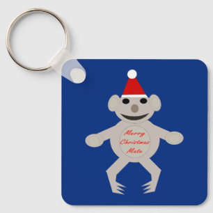 Australian Christmas Koala Bear Custom Keychain