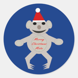Australian Christmas Koala Bear Stickers