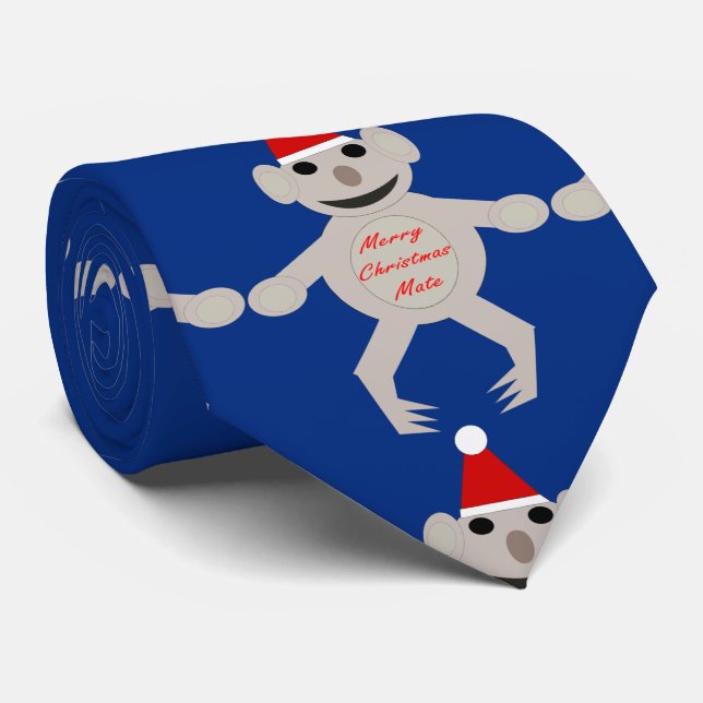 Australian Christmas Koala Bear Tie (Rolled)