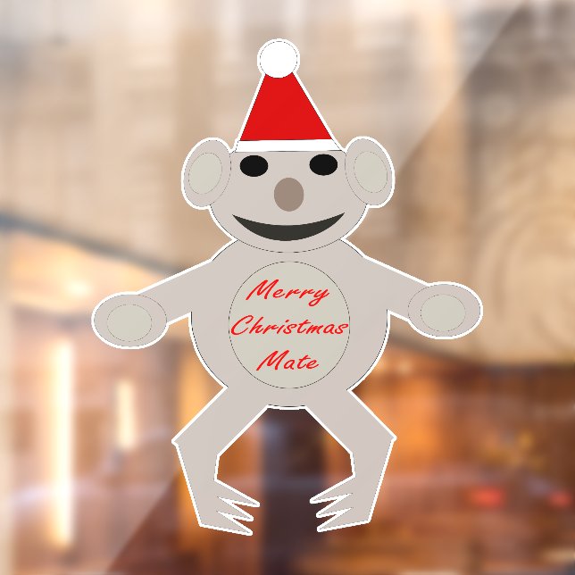Australian Christmas Koala Bear Window Cling (Sheet 2)