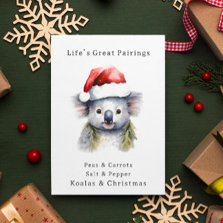 Australian Christmas Koala Card