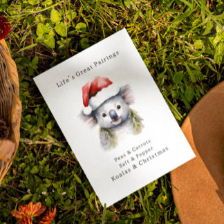 Australian Christmas Koala Postcard