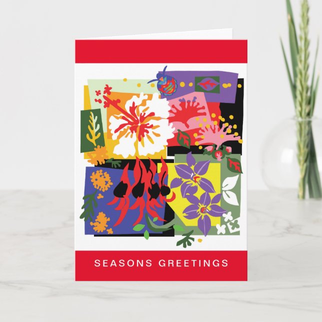 Australian Christmas - Native WILDFLOWERS -  card (Front)