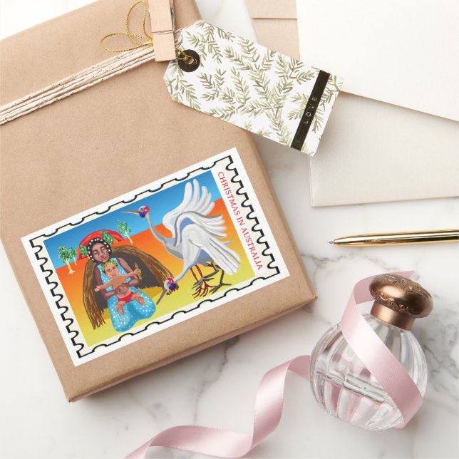 Australian Christmas Nativity Sticker (Gifting)