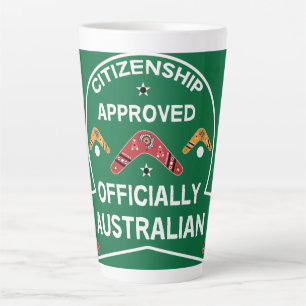 Australian Citizenship Gift Aussie Citizenship Latte Mug
