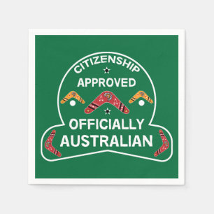 Australian Citizenship Gift   Aussie Citizenship   Napkin