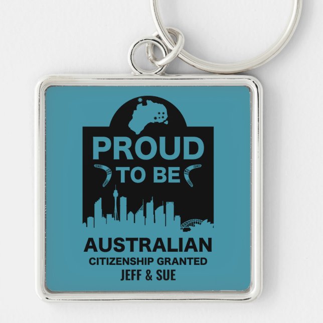 Australian Citizenship Gift Keychain (Front)