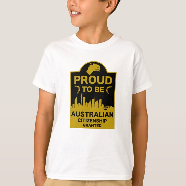 Australian Citizenship Gift T-Shirt (Front)