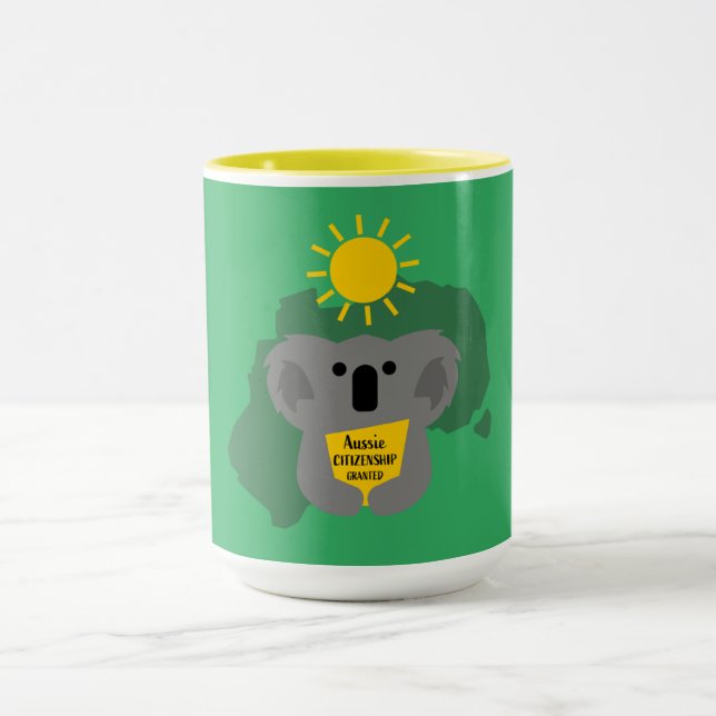 Australian Citizenship Party Congratulations Gift  Mug (Center)