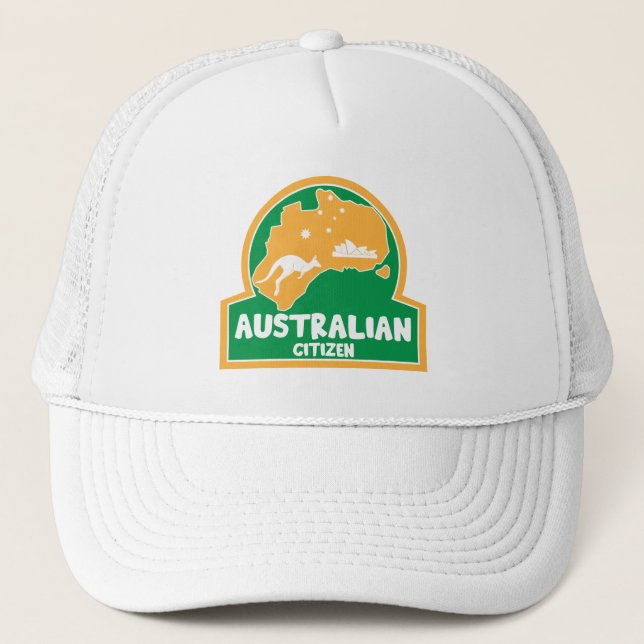 Australian Citizenship Party Gifts Trucker Hat (Front)