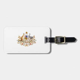 australian coat of arms luggage tag