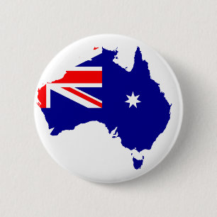 Australian country 2 inch round button