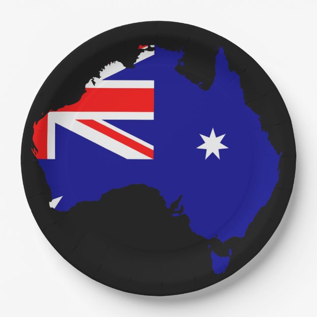 Australian country paper plate (Front)
