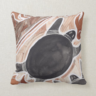 Australian Dreams Myth Animals Big Turtle Pillow