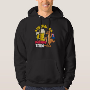 Australian Drinking Beer Team  Australia Day Hoodie