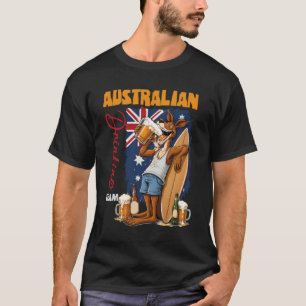 Australian Drinking Beer Team Funny Australia Day T-Shirt