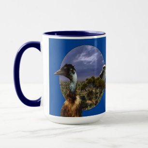 Australian Emu And Kookaburra, Mug