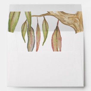 Australian Eucalyptus Tree Baby Shower Invitation Envelopes