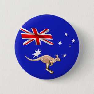 Australian flag 2 inch round button