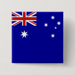 Australian flag 2 inch square button