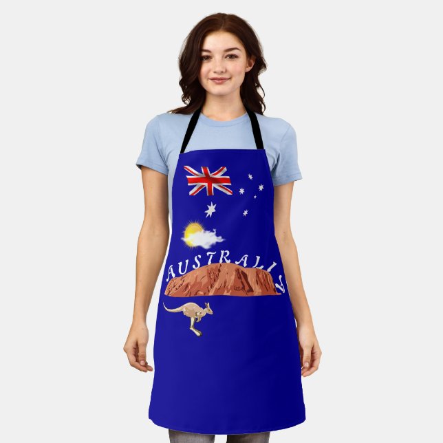 Australian flag apron (Worn)