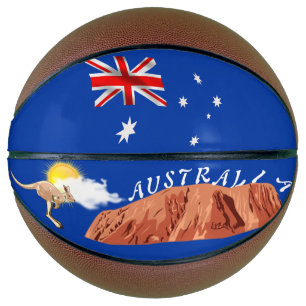 Australian flag basketball