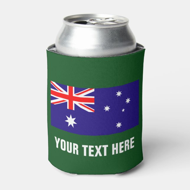 Australian flag can coolers for Australia Day (Can Front)