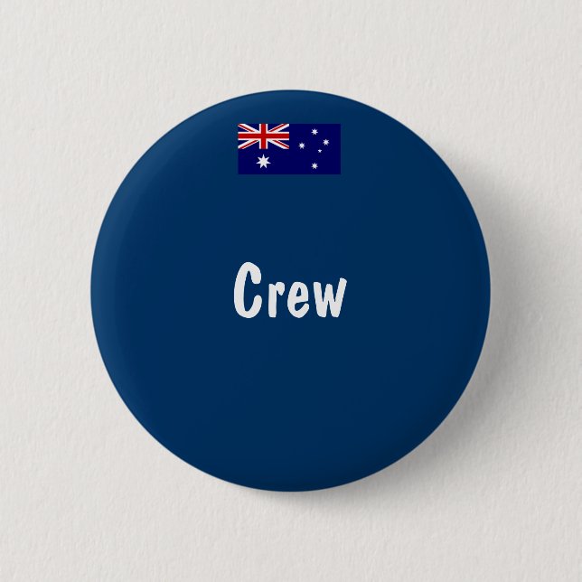 Australian Flag Crew Button (Front)
