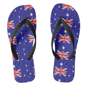 Australian Flag Design Flip Flops