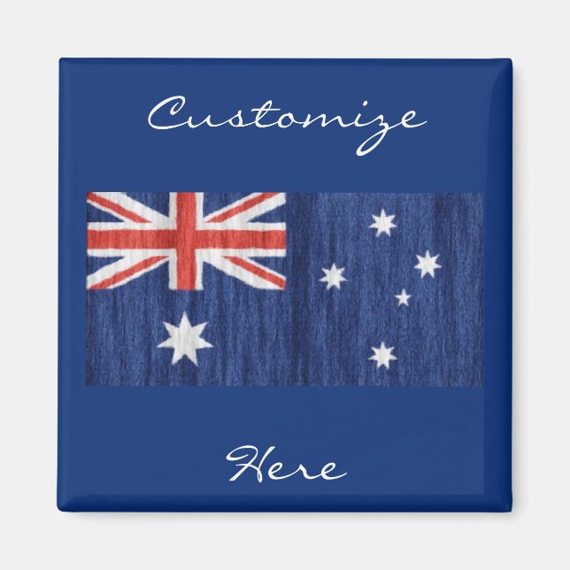 australian flag design Thunder_Cove blue Magnet (Front)