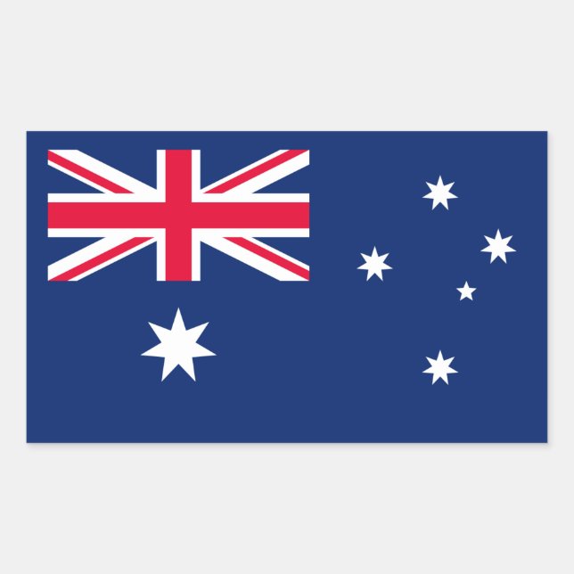 Australian Flag, Flag of Australia Sticker (Front)