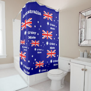 Australian Flag & G'day Mate shower / Australia