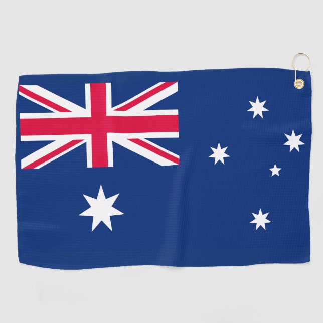 Australian Flag Golf Towel (Horizontal)