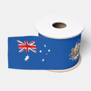 Australian flag grosgrain ribbon