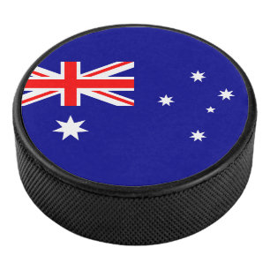 Australian Flag Hockey Puck
