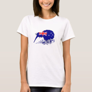 Australian Flag - Kiwi Bird T-Shirt